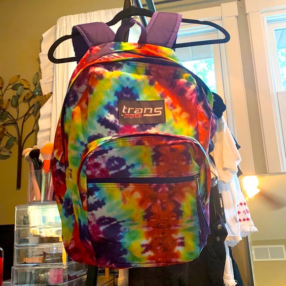 Rainbow Tie Dye Jansport Backpack 